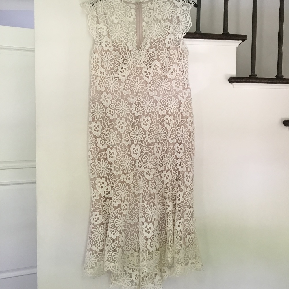 Cream Karen Millen Lace Dress